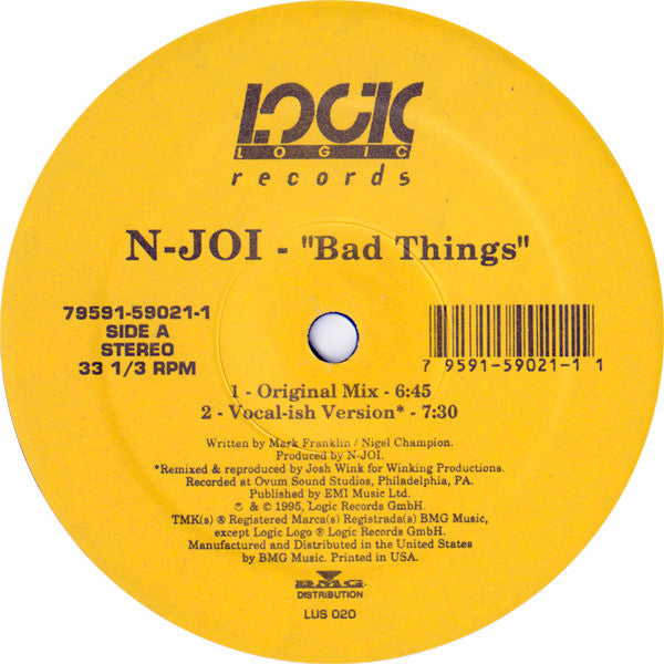 N-Joi : Bad Things (12")