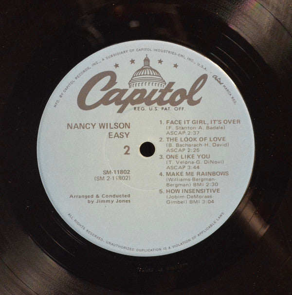 Nancy Wilson : Easy (LP, Album, RE)