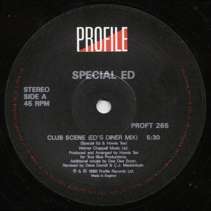 Special Ed : Club Scene (12", Single)