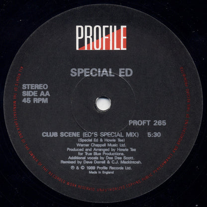 Special Ed : Club Scene (12", Single)