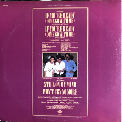 Ruby Turner With Jonathan Butler : If You're Ready (Come Go With Me) (12")