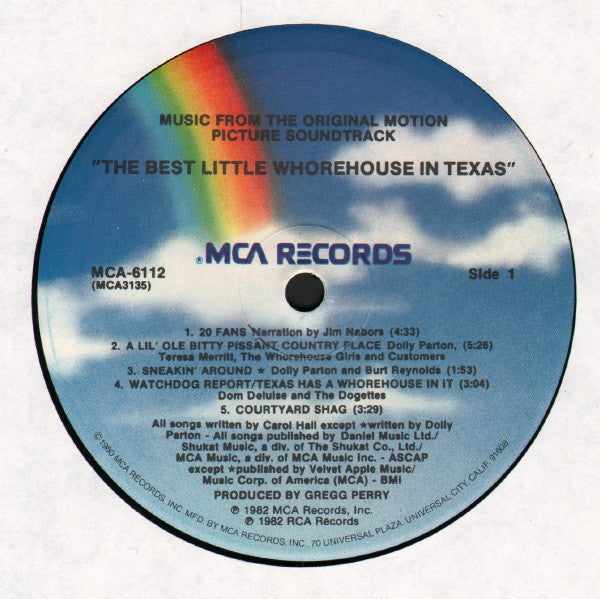 Various : The Best Little Whorehouse In Texas - Music From The Original Motion Picture Soundtrack (LP, Album, Glo)