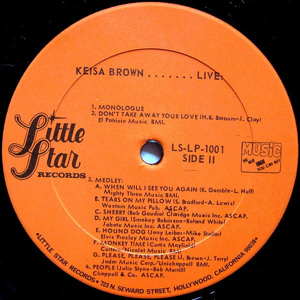 Keisa Brown : Keisa Brown......Live! (LP, Album)
