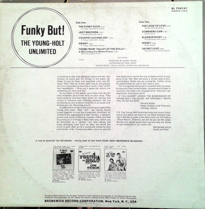 Young Holt Unlimited : Funky But! (LP, Album, Pin)