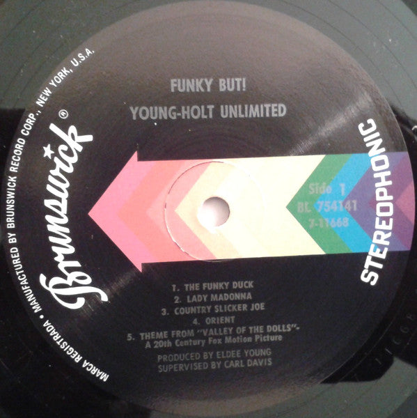 Young Holt Unlimited : Funky But! (LP, Album, Pin)
