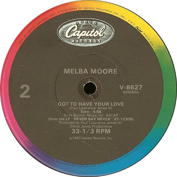 Melba Moore : Read My Lips (12")
