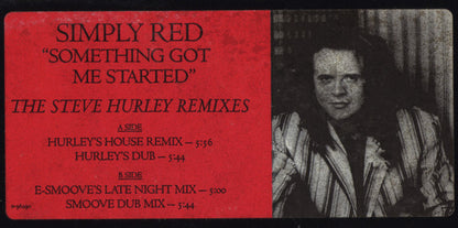 Simply Red : Something Got Me Started (12", Promo)