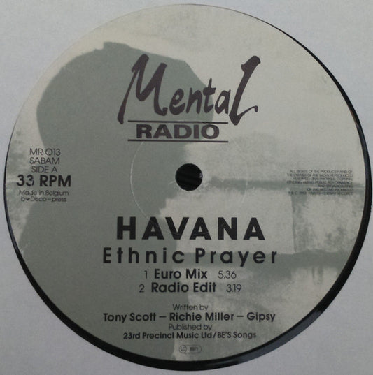 Havana : Ethnic Prayer (12")