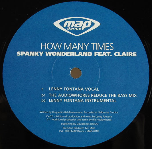 Spanky Wonderland : How Many Times (12")