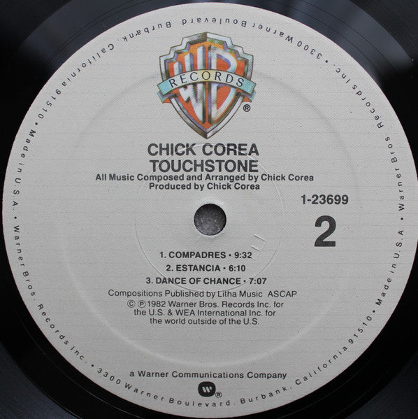Chick Corea : Touchstone (LP, Album, Spe)