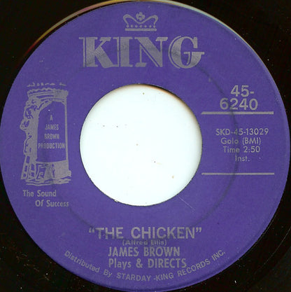 James Brown : The Popcorn / The Chicken (7", Single)