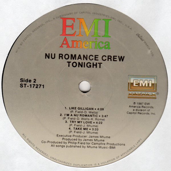 Nu Romance Crew : Tonight (LP, Album)