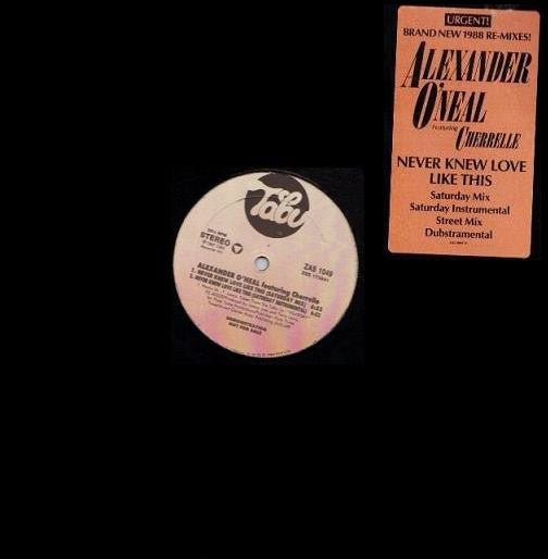 Alexander O'Neal Featuring Cherrelle : Never Knew Love Like This (1988 Re-Mixes) (12", Promo)