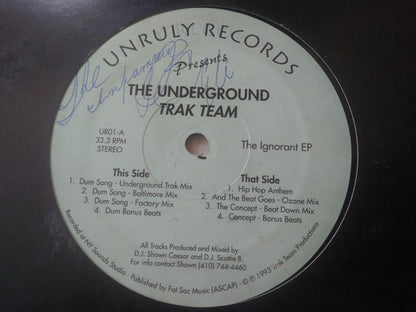 Underground Trak Team : The Ignorant EP (12", EP)