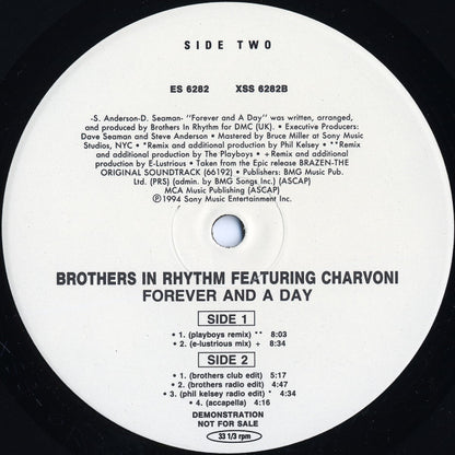 Brothers In Rhythm Featuring Charvoni : Forever And A Day (2x12", Promo)