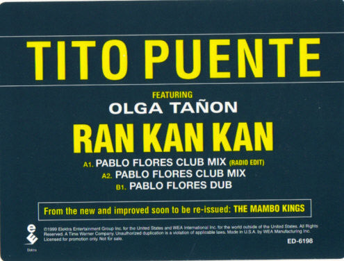 Tito Puente : Ran Kan Kan (12", Promo)
