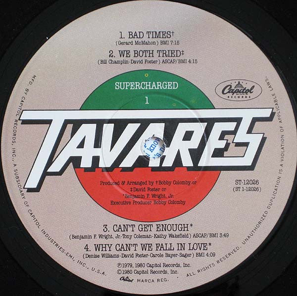 Tavares : Supercharged (LP, Album)