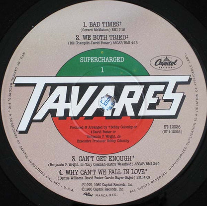 Tavares : Supercharged (LP, Album)