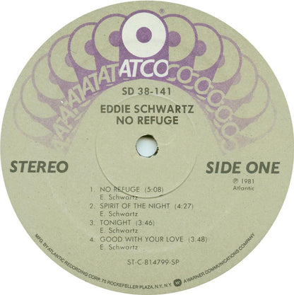 Eddie Schwartz : No Refuge (LP, Album, Spe)
