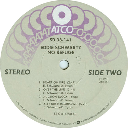 Eddie Schwartz : No Refuge (LP, Album, Spe)