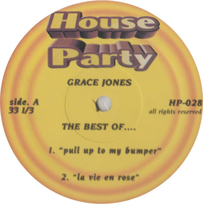 Grace Jones : The Best Of  ... (12", Unofficial)