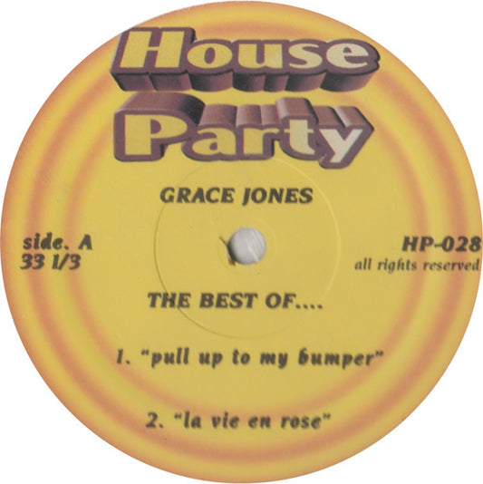 Grace Jones : The Best Of  ... (12", Unofficial)