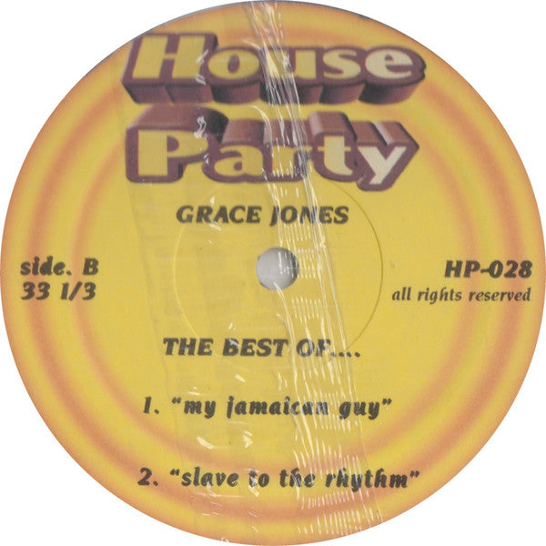 Grace Jones : The Best Of  ... (12", Unofficial)