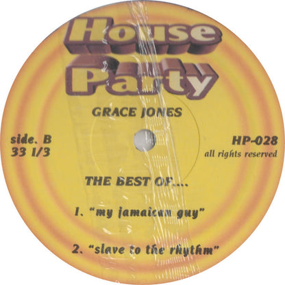 Grace Jones : The Best Of  ... (12", Unofficial)