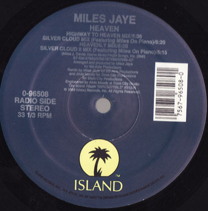Miles Jaye : Heaven (12")