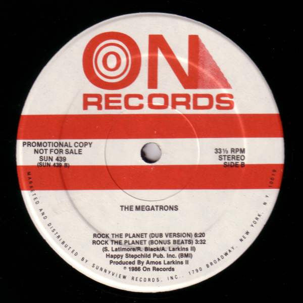 The Megatrons : Rock The Planet (12", Promo)