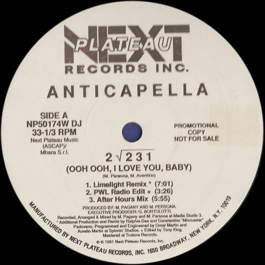 Anticapella* : 2√231 (12", Promo)