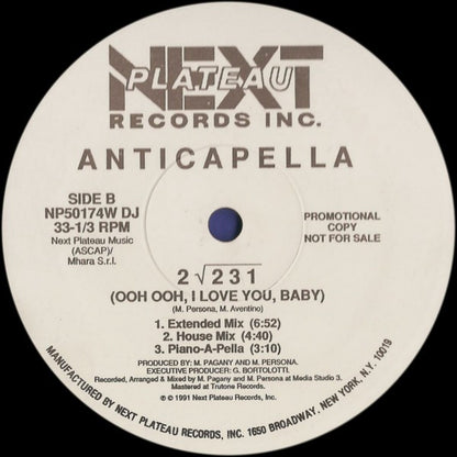 Anticapella* : 2√231 (12", Promo)