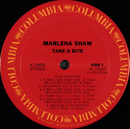Marlena Shaw : Take A Bite (LP, Album, P/Mixed)