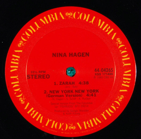 Nina Hagen : New York New York (12")