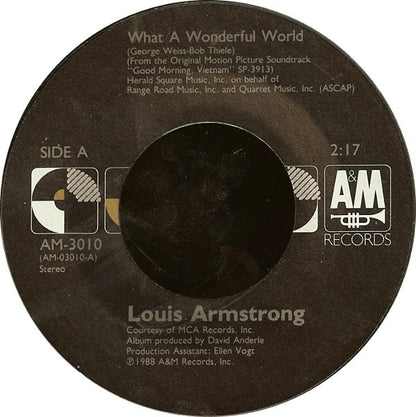 Louis Armstrong / Wayne Fontana & The Mindbenders : What A Wonderful World / Game Of Love (7", Mono, Styrene, Car)