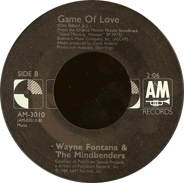 Louis Armstrong / Wayne Fontana & The Mindbenders : What A Wonderful World / Game Of Love (7", Mono, Styrene, Car)