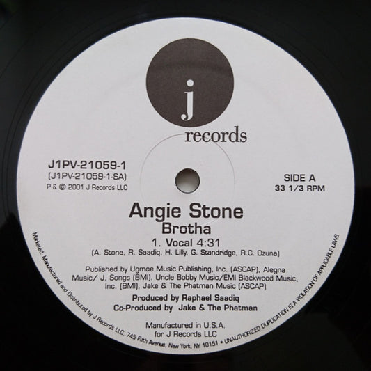 Angie Stone : Brotha (12", Promo)