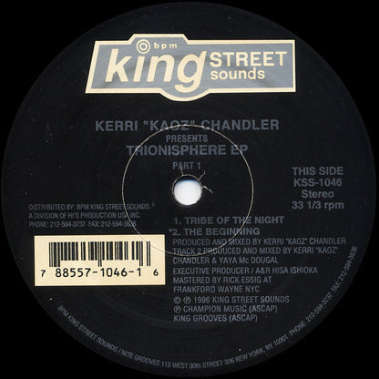 Kerri "Kaoz" Chandler* : Trionisphere EP (Part 1) (12", EP)