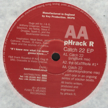 pHrack R : Catch 22 EP (12", EP)