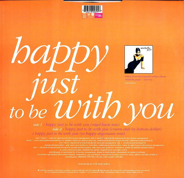 Michelle Gayle : Happy Just To Be With You (12", Single)