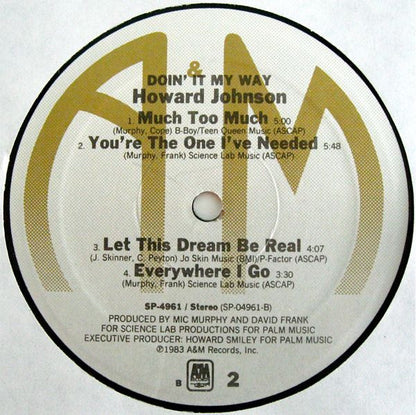Howard Johnson : Doin' It My Way (LP, Album, Ele)