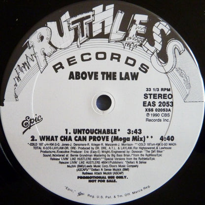 Above The Law : Untouchable (12", Promo)