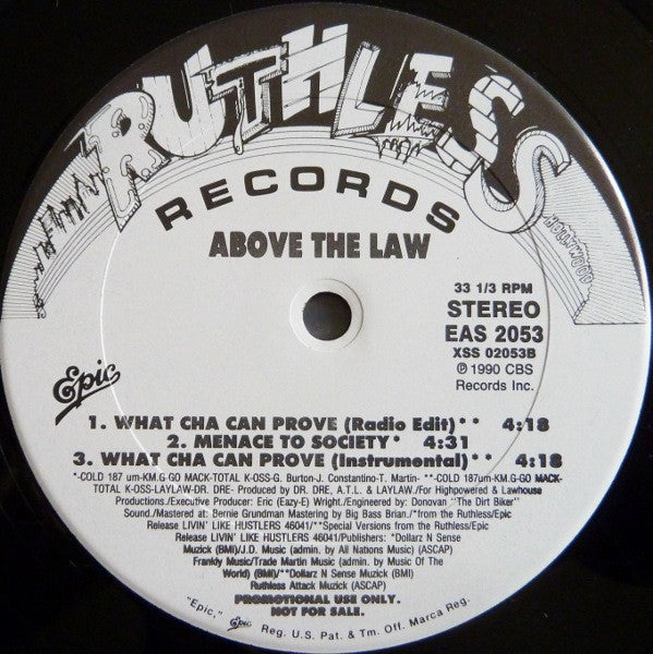 Above The Law : Untouchable (12", Promo)