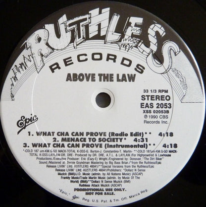 Above The Law : Untouchable (12", Promo)