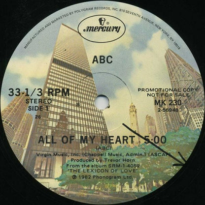 ABC : All Of My Heart (12", Promo)