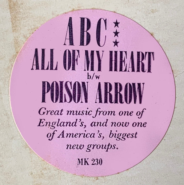 ABC : All Of My Heart (12", Promo)
