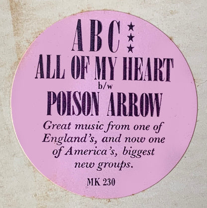 ABC : All Of My Heart (12", Promo)