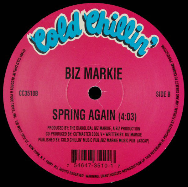 Biz Markie : Let Me Turn You On / Spring Again (12", Ltd)