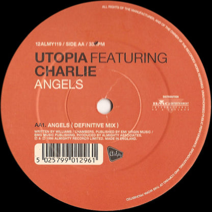 Utopia (7) Featuring Charlie (4) : Angels (12")