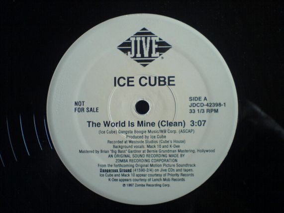 Ice Cube : The World Is Mine (12", Promo)